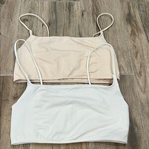 Anthropology bralettes - set of two. Size L/XL